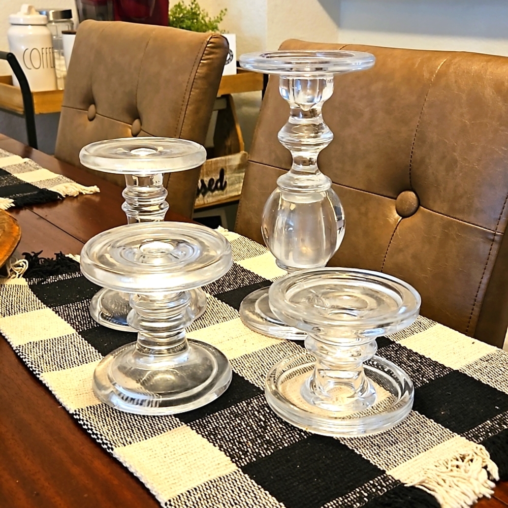 Glass Candle Sticks